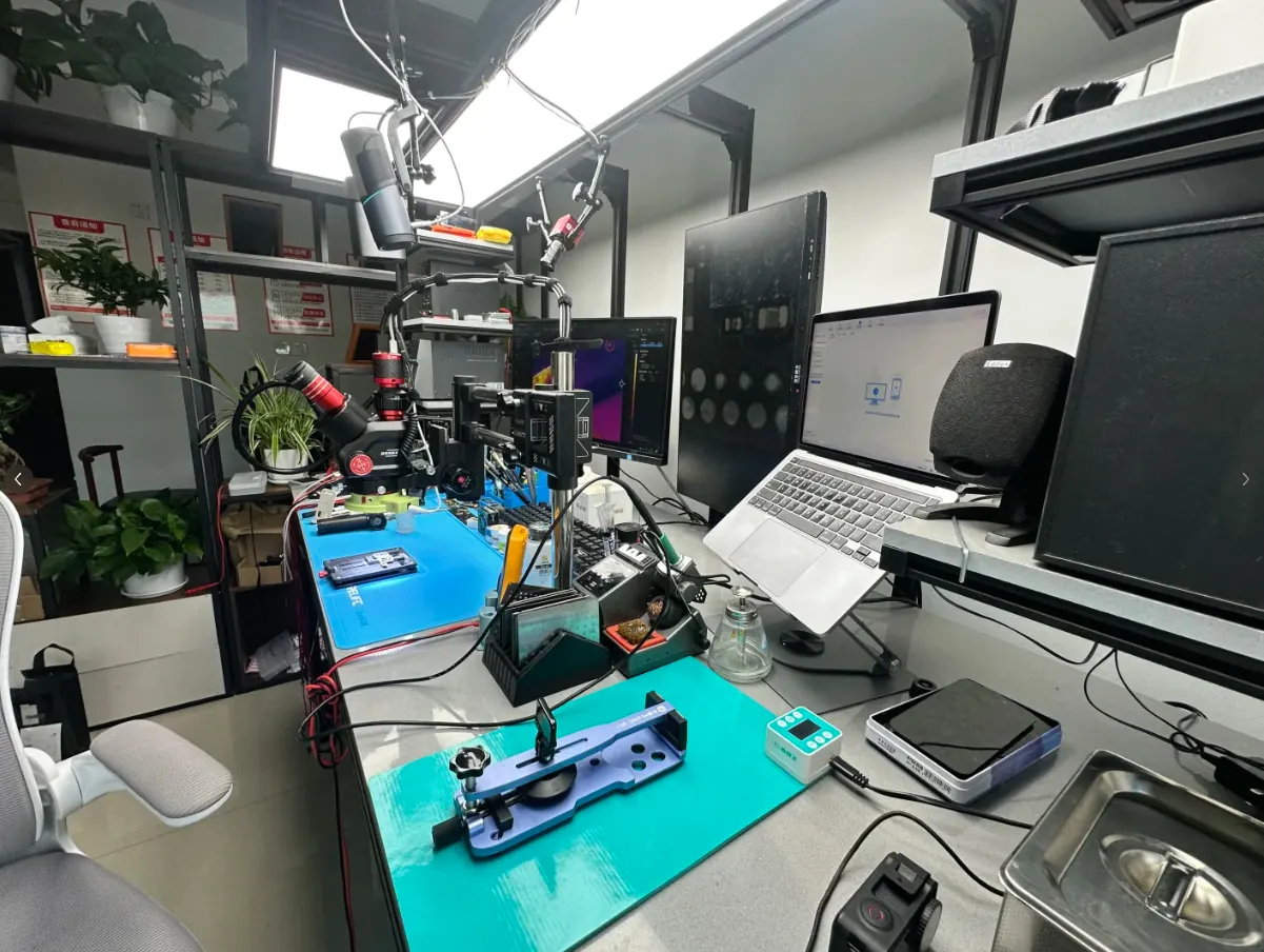 Professional electronics inspection and repair laboratory