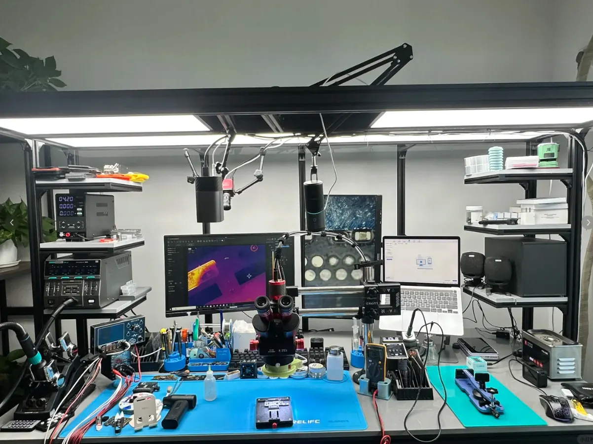Complete electronics refurbishment and diagnostics workbench